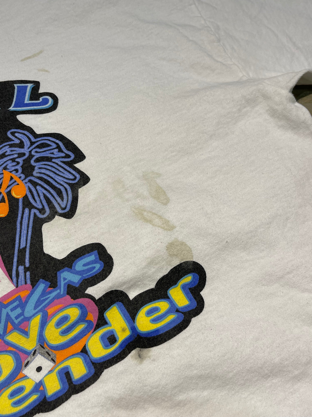 #MA160 古着 USA製 96's CAMEL/キャメル / 企業系 / camel big vegas groove blender / ヴィンテージ シングルステッチ プリントTシャツ/サイズXL